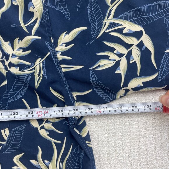 Cache Creek Hawaiian Aloha Shirt Men’s XL Floral Palm Tree AOP Blue / White Read - Picture 7 of 14